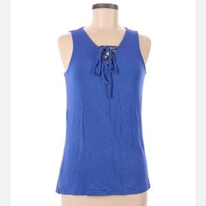 Women Blue Tank Top